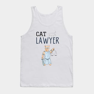 Cat lawyer Tank Top